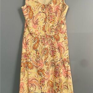 Elegant Paisley Print Dress